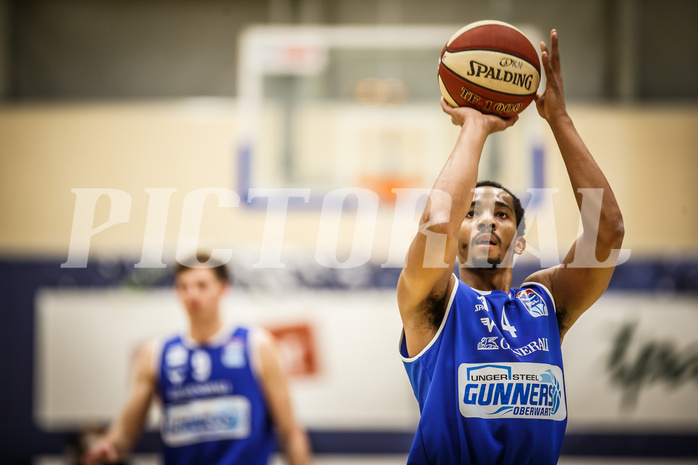 Basketball, bet-at-home Basketball Superliga 2019/20, Platzierungsrunde 3.Runde, SKN St. Pölten Basketball, Oberwart Gunners, Lawrence Alexander (4)