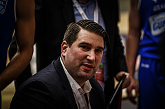 Basketball, bet-at-home Basketball Superliga 2019/20, Platzierungsrunde 3.Runde, SKN St. Pölten Basketball, Oberwart Gunners, Horst Leitner (Coach)