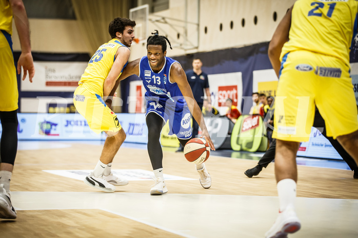 Basketball, bet-at-home Basketball Superliga 2019/20, Platzierungsrunde 3.Runde, SKN St. Pölten Basketball, Oberwart Gunners, Quincy Diggs (13)