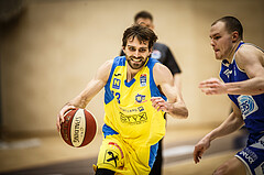 Basketball, bet-at-home Basketball Superliga 2019/20, Platzierungsrunde 3.Runde, SKN St. Pölten Basketball, Oberwart Gunners, Lukas Böck (13)
