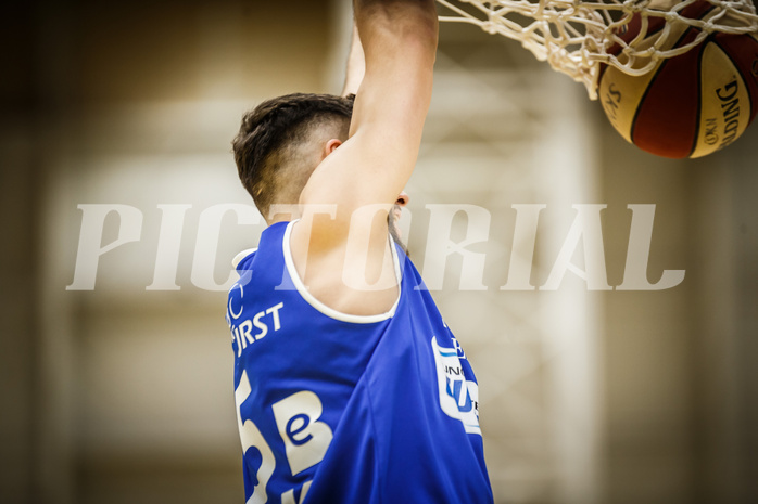 Basketball, bet-at-home Basketball Superliga 2019/20, Platzierungsrunde 3.Runde, SKN St. Pölten Basketball, Oberwart Gunners, Ignas Fiodorovas (5)
