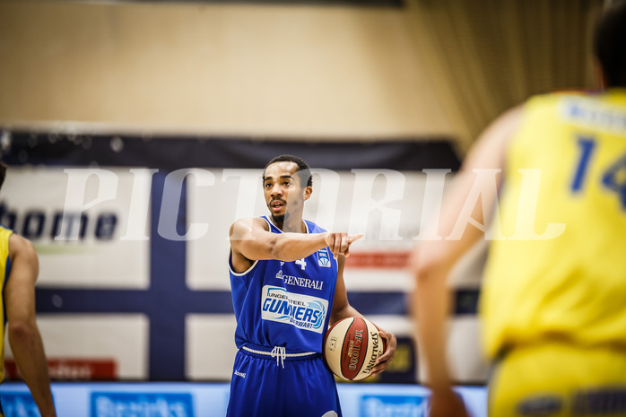 Basketball, bet-at-home Basketball Superliga 2019/20, Platzierungsrunde 3.Runde, SKN St. Pölten Basketball, Oberwart Gunners, Lawrence Alexander (4)
