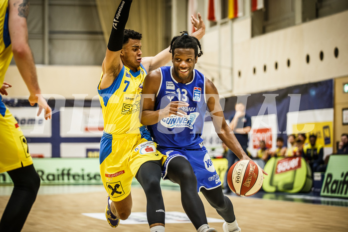 Basketball, bet-at-home Basketball Superliga 2019/20, Platzierungsrunde 3.Runde, SKN St. Pölten Basketball, Oberwart Gunners, Quincy Diggs (13)