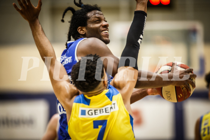 Basketball, bet-at-home Basketball Superliga 2019/20, Platzierungsrunde 3.Runde, SKN St. Pölten Basketball, Oberwart Gunners, Quincy Diggs (13)