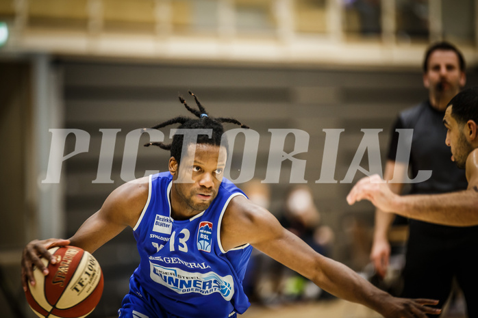 Basketball, bet-at-home Basketball Superliga 2019/20, Platzierungsrunde 3.Runde, SKN St. Pölten Basketball, Oberwart Gunners, Quincy Diggs (13)