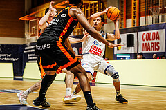 Basketball, win2day Basketball Superliga 2023/224, Grunddurchgang Runde 11, BBC Nord Dragonz, Fürstenfeld Panthers, Lukas Hahn (25)