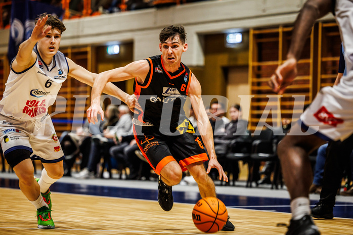 Basketball, win2day Basketball Superliga 2023/224, Grunddurchgang Runde 11, BBC Nord Dragonz, Fürstenfeld Panthers, Felix Leindecker (6)