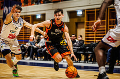 Basketball, win2day Basketball Superliga 2023/224, Grunddurchgang Runde 11, BBC Nord Dragonz, Fürstenfeld Panthers, Felix Leindecker (6)