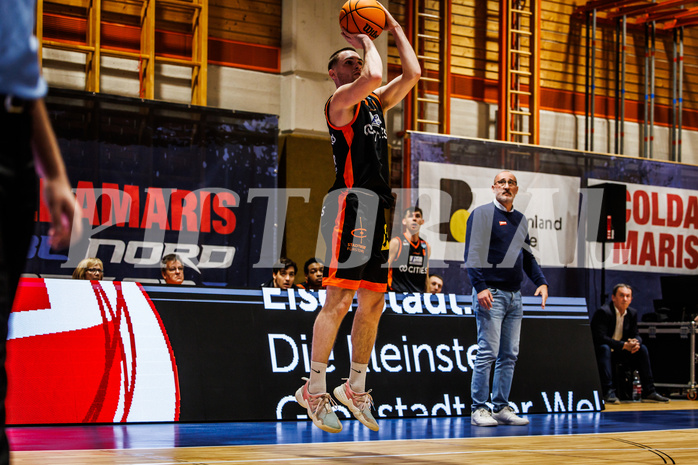 Basketball, win2day Basketball Superliga 2023/224, Grunddurchgang Runde 11, BBC Nord Dragonz, Fürstenfeld Panthers, Nikica Nikolic (11)