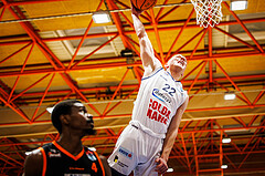 Basketball, win2day Basketball Superliga 2023/224, Grunddurchgang Runde 11, BBC Nord Dragonz, Fürstenfeld Panthers, Filip Bjelanovic (22)