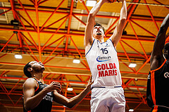 Basketball, win2day Basketball Superliga 2023/224, Grunddurchgang Runde 11, BBC Nord Dragonz, Fürstenfeld Panthers, Mario Spaleta (15)