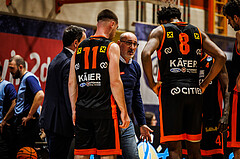 Basketball, win2day Basketball Superliga 2023/224, Grunddurchgang Runde 11, BBC Nord Dragonz, Fürstenfeld Panthers, Flavio Priulla (Head Coach)