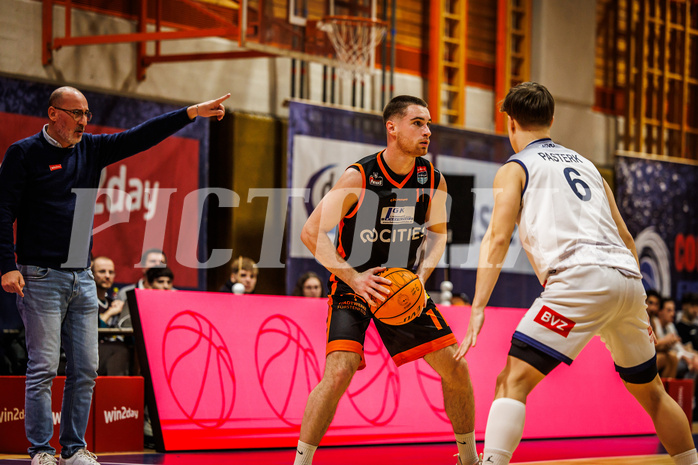 Basketball, win2day Basketball Superliga 2023/224, Grunddurchgang Runde 11, BBC Nord Dragonz, Fürstenfeld Panthers, Nikica Nikolic (11)