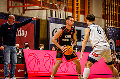Basketball, win2day Basketball Superliga 2023/224, Grunddurchgang Runde 11, BBC Nord Dragonz, Fürstenfeld Panthers, Nikica Nikolic (11)