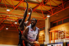 Basketball, win2day Basketball Superliga 2023/224, Grunddurchgang Runde 11, BBC Nord Dragonz, Fürstenfeld Panthers, Austen Awosika (10)