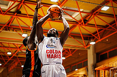 Basketball, win2day Basketball Superliga 2023/224, Grunddurchgang Runde 11, BBC Nord Dragonz, Fürstenfeld Panthers, Austen Awosika (10)