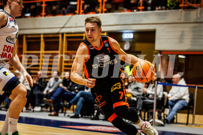 Basketball, win2day Basketball Superliga 2023/224, Grunddurchgang Runde 11, BBC Nord Dragonz, Fürstenfeld Panthers, Georg Wolf (7)