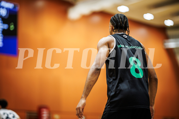 Basketball, Basketball Zweite Liga 2024/25, Grunddurchgang 4.Runde, Vienna Timberwolves, UDW Alligators, Steven Kaltenbrunner (8)