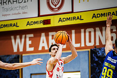 Basketball, Win2Day Superliga 2024/25, Grunddurchgang 4.Runde, Traiskirchen Lions, St. Pölten, Benedikt Güttl (7)