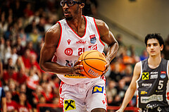 Basketball, win2day Basketball Superliga 2024/25, Playoff Viertelfinale 2. Spiel, Traiskirchen Lions, Klosterneuburg Dukes, Nelson Haskin (21)