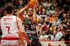 Basketball, win2day Basketball Superliga 2024/25, Playoff Viertelfinale 2. Spiel, Traiskirchen Lions, Klosterneuburg Dukes, Milos Vranes (26)