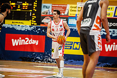 Basketball, win2day Basketball Superliga 2024/25, Playoff Viertelfinale 2. Spiel, Traiskirchen Lions, Klosterneuburg Dukes, Benedikt Güttl (7)