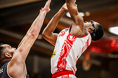 Basketball, win2day Basketball Superliga 2024/25, Playoff Viertelfinale 2. Spiel, Traiskirchen Lions, Klosterneuburg Dukes, Nelson Haskin (21)