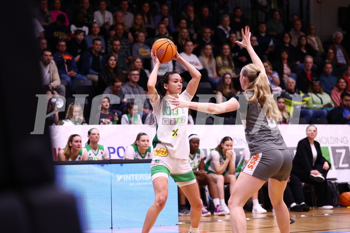 17.04.2025, Graz, Raiffeisen Sportpark, Basketball Damen Superliga 2024/25, Finale Spiel 3, UBI Graz vs. Klosterneuburg Duchess,  