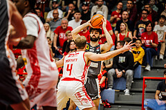 Basketball, win2day Basketball Superliga 2024/25, Playoff Viertelfinale 2. Spiel, Traiskirchen Lions, Klosterneuburg Dukes, Will Carius (24)