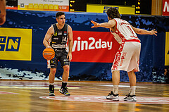 Basketball, win2day Basketball Superliga 2024/25, Playoff Viertelfinale 2. Spiel, Traiskirchen Lions, Klosterneuburg Dukes, Valentin Bauer (14)