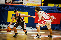 Basketball, win2day Basketball Superliga 2024/25, Playoff Viertelfinale 2. Spiel, Traiskirchen Lions, Klosterneuburg Dukes, Valentin Bauer (14)