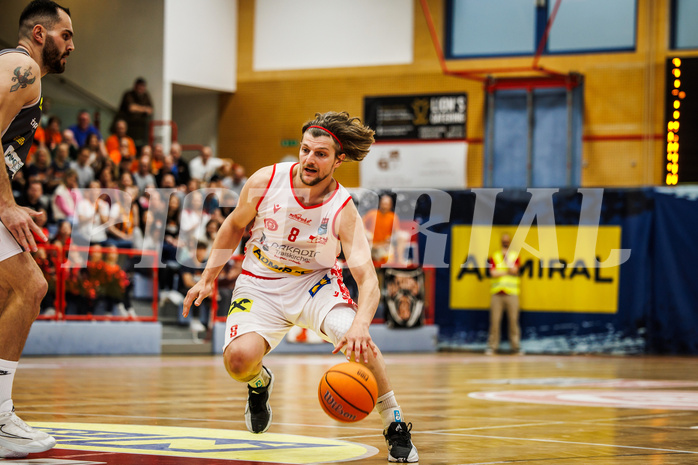 Basketball, win2day Basketball Superliga 2024/25, Playoff Viertelfinale 2. Spiel, Traiskirchen Lions, Klosterneuburg Dukes, Moritz Lanegger-Rest (8)