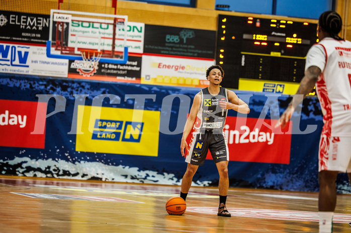 Basketball, win2day Basketball Superliga 2024/25, Playoff Viertelfinale 2. Spiel, Traiskirchen Lions, Klosterneuburg Dukes, Kyler Shon Jenkins (1)