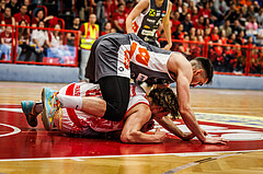 Basketball, win2day Basketball Superliga 2024/25, Playoff Viertelfinale 2. Spiel, Traiskirchen Lions, Klosterneuburg Dukes, Moritz Lanegger-Rest (8)
