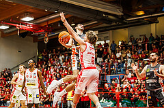 Basketball, win2day Basketball Superliga 2024/25, Playoff Viertelfinale 2. Spiel, Traiskirchen Lions, Klosterneuburg Dukes, Milos Vranes (26)