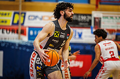 Basketball, win2day Basketball Superliga 2024/25, Playoff Viertelfinale 2. Spiel, Traiskirchen Lions, Klosterneuburg Dukes, Will Carius (24)