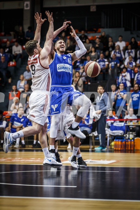 Basketball, ABL 2018/19, Playoff VF Spiel 3, Oberwart Gunners, BC Vienna, Hayden Thomas Lescault (11)