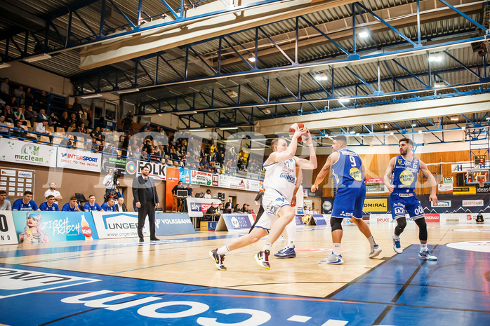 Basketball, Admiral Basketball Superliga 2019/20, Platzierungsrunde 3.Runde, Oberwart Gunners, Gmunden Swans, Sebastian Käferle (7)