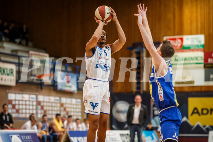 Basketball, Admiral Basketball Superliga 2019/20, Platzierungsrunde 3.Runde, Oberwart Gunners, Gmunden Swans, Lawrence Alexander (6)