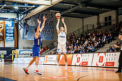 Basketball, Admiral Basketball Superliga 2019/20, Platzierungsrunde 3.Runde, Oberwart Gunners, Gmunden Swans, Saimon Sutt (11)