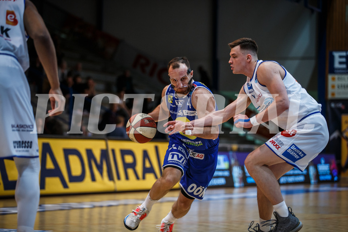 Basketball, Admiral Basketball Superliga 2019/20, Platzierungsrunde 3. Runde, Oberwart Gunners, Gmunden Swans, Enis Murati (4)