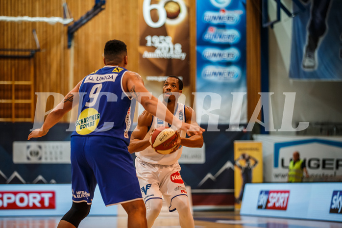Basketball, Admiral Basketball Superliga 2019/20, Platzierungsrunde 3. Runde, Oberwart Gunners, Gmunden Swans, Orion Outerbridge (8)