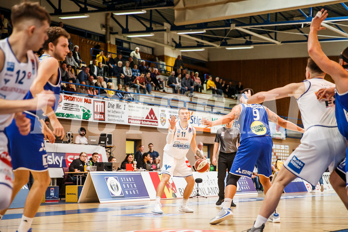 Basketball, Admiral Basketball Superliga 2019/20, Platzierungsrunde 3.Runde, Oberwart Gunners, Gmunden Swans, Saimon Sutt (11)