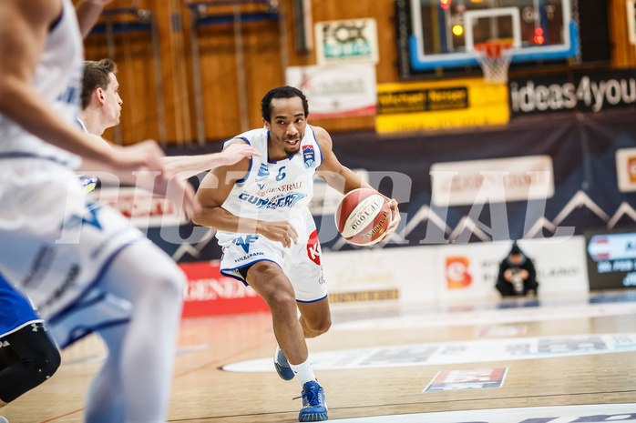 Basketball, Admiral Basketball Superliga 2019/20, Platzierungsrunde 3.Runde, Oberwart Gunners, Gmunden Swans, Lawrence Alexander (6)