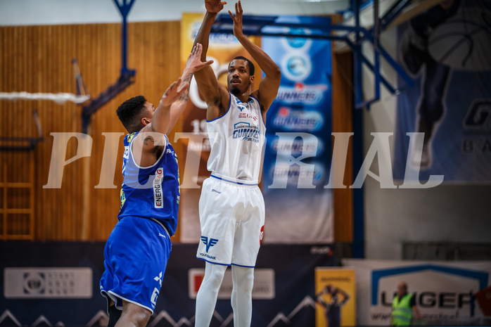 Basketball, Admiral Basketball Superliga 2019/20, Platzierungsrunde 3. Runde, Oberwart Gunners, Gmunden Swans, Orion Outerbridge (8)