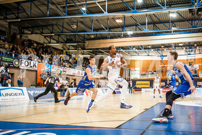 Basketball, Admiral Basketball Superliga 2019/20, Platzierungsrunde 3.Runde, Oberwart Gunners, Gmunden Swans, Orion Outerbridge (8)