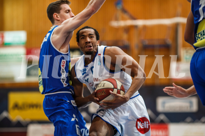 Basketball, Admiral Basketball Superliga 2019/20, Platzierungsrunde 3.Runde, Oberwart Gunners, Gmunden Swans, Lawrence Alexander (6)
