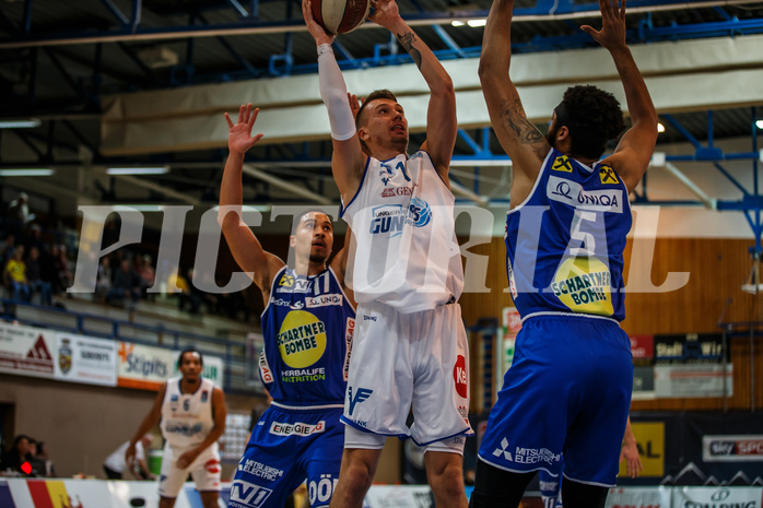 Basketball, Admiral Basketball Superliga 2019/20, Platzierungsrunde 3. Runde, Oberwart Gunners, Gmunden Swans, Saimon Sutt (11)