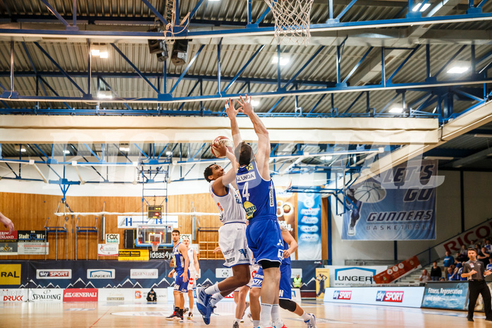 Basketball, Admiral Basketball Superliga 2019/20, Platzierungsrunde 3.Runde, Oberwart Gunners, Gmunden Swans, Lawrence Alexander (6)