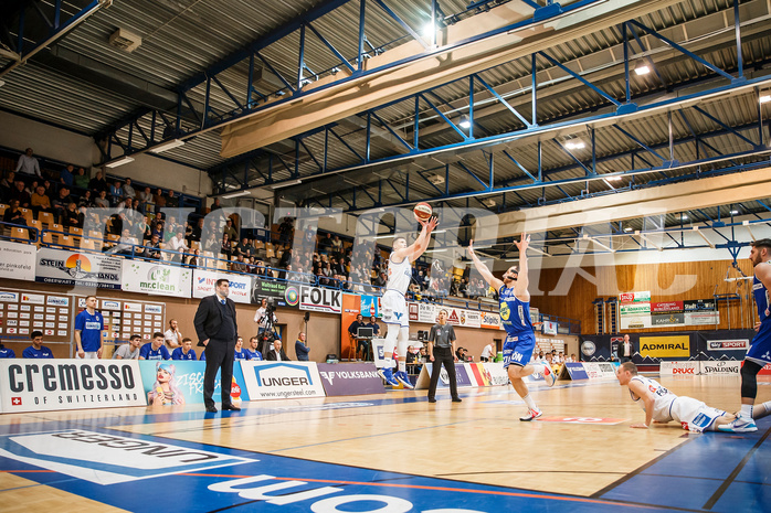 Basketball, Admiral Basketball Superliga 2019/20, Platzierungsrunde 3.Runde, Oberwart Gunners, Gmunden Swans, Andrius Mikutis (5)